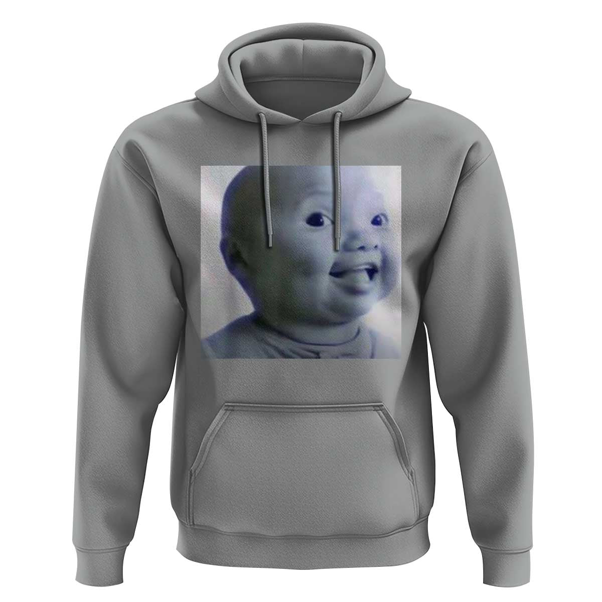 Funny Tuff Baby Side Eye Meme Hoodie Viral AI Niche Baby Face Reaction - Wonder Print Shop
