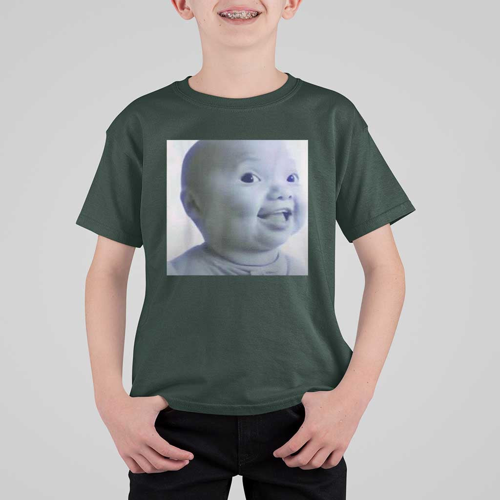Funny Tuff Baby Side Eye Meme T Shirt For Kid Viral AI Niche Baby Face Reaction - Wonder Print Shop