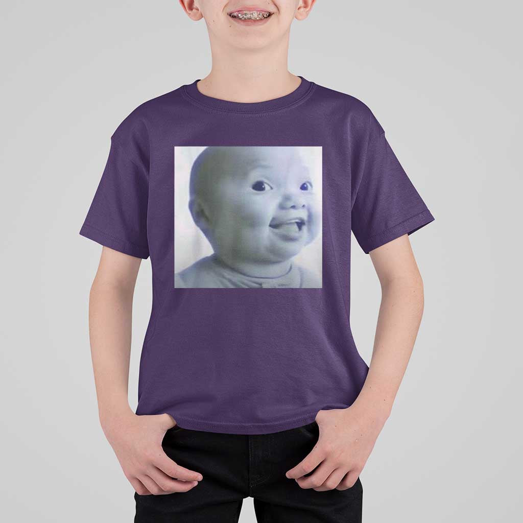 Funny Tuff Baby Side Eye Meme T Shirt For Kid Viral AI Niche Baby Face Reaction - Wonder Print Shop