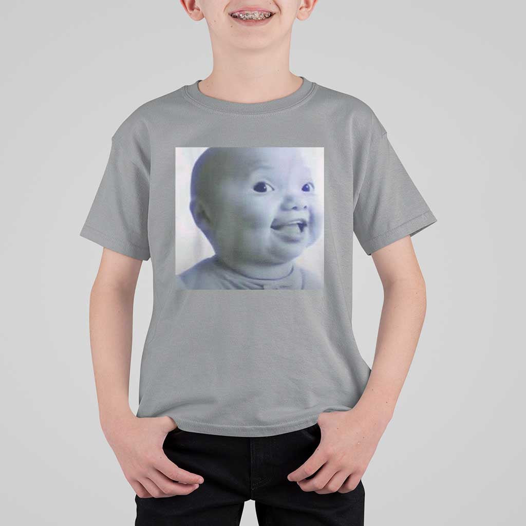 Funny Tuff Baby Side Eye Meme T Shirt For Kid Viral AI Niche Baby Face Reaction - Wonder Print Shop