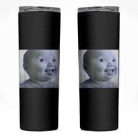 Funny Tuff Baby Side Eye Meme Skinny Tumbler Viral AI Niche Baby Face Reaction - Wonder Print Shop