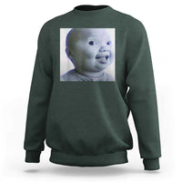 Funny Tuff Baby Side Eye Meme Sweatshirt Viral AI Niche Baby Face Reaction - Wonder Print Shop