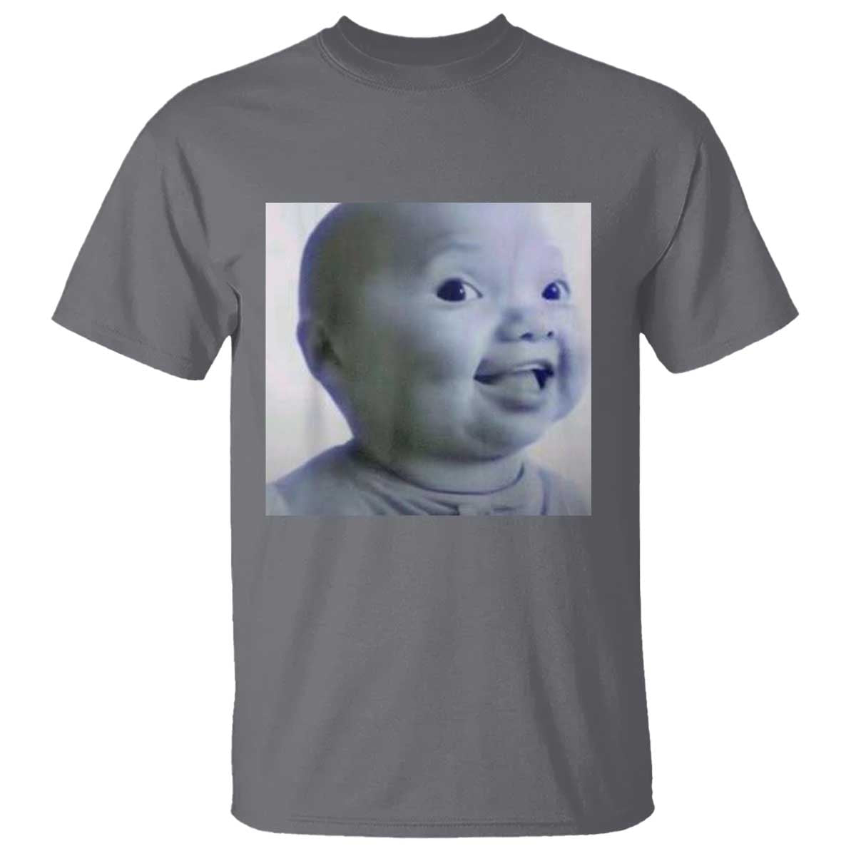 Funny Tuff Baby Side Eye Meme T Shirt Viral AI Niche Baby Face Reaction - Wonder Print Shop