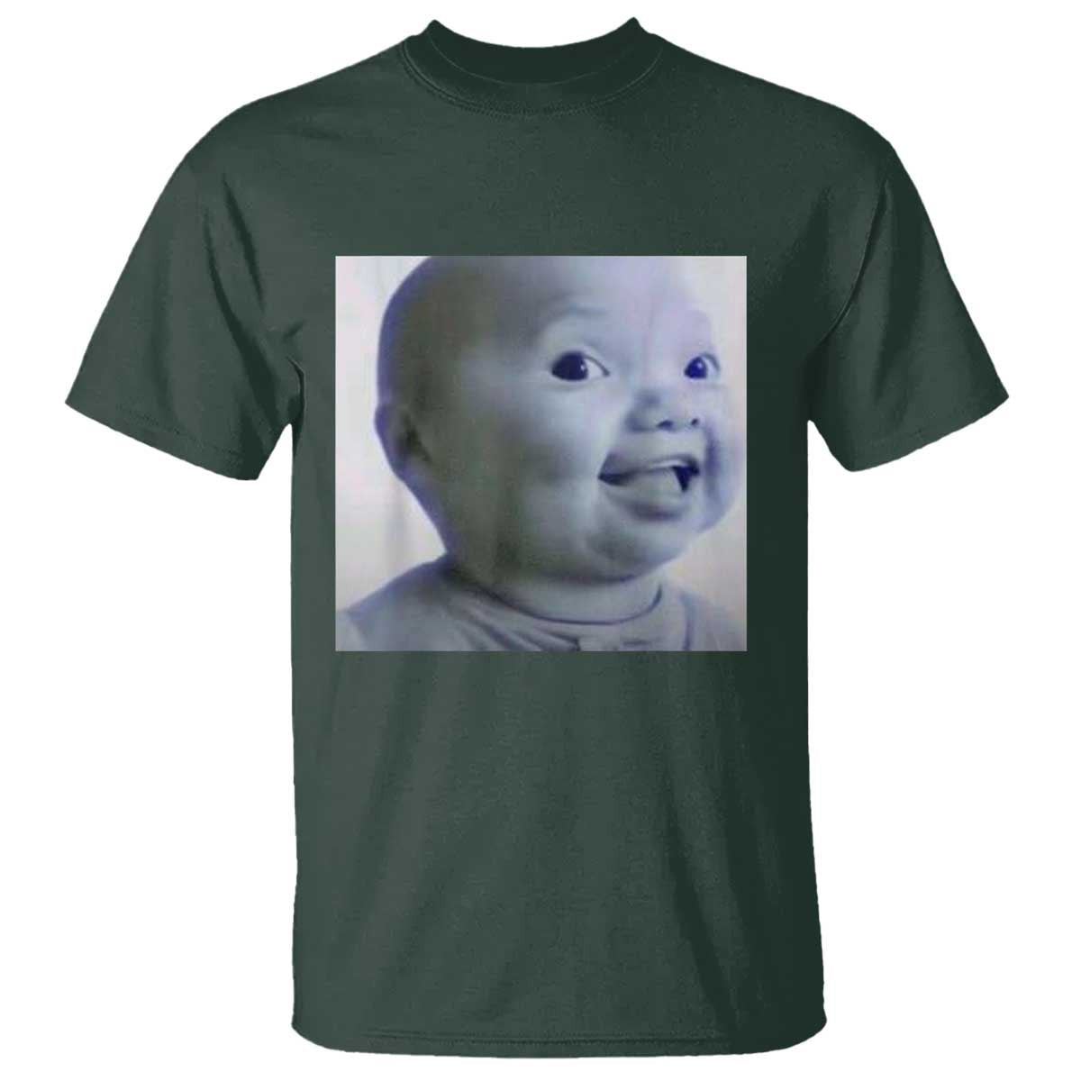 Funny Tuff Baby Side Eye Meme T Shirt Viral AI Niche Baby Face Reaction - Wonder Print Shop