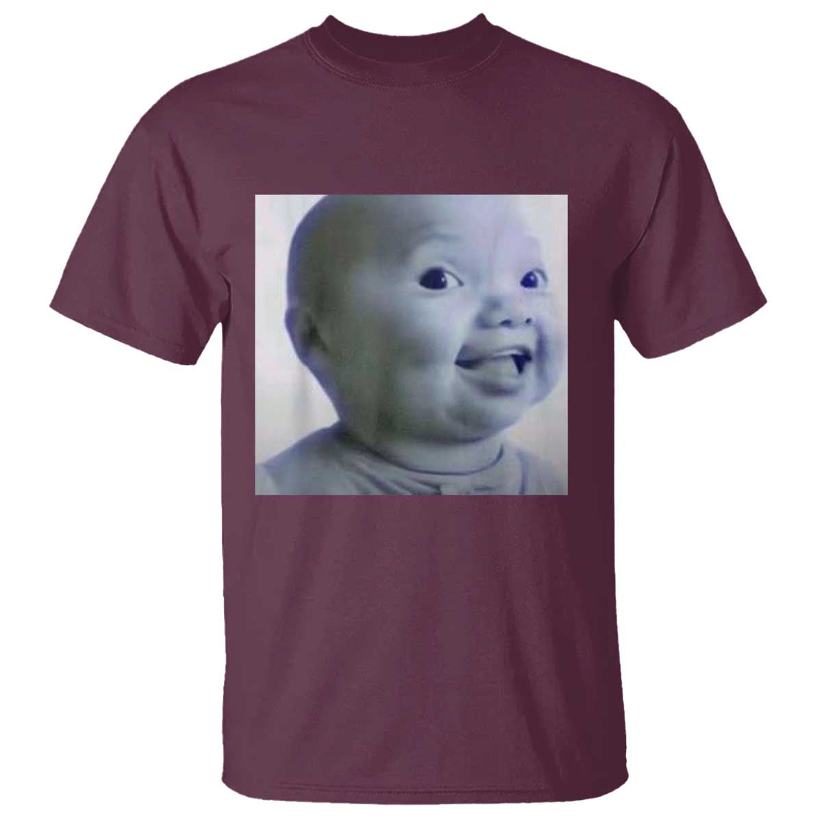 Funny Tuff Baby Side Eye Meme T Shirt Viral AI Niche Baby Face Reaction - Wonder Print Shop