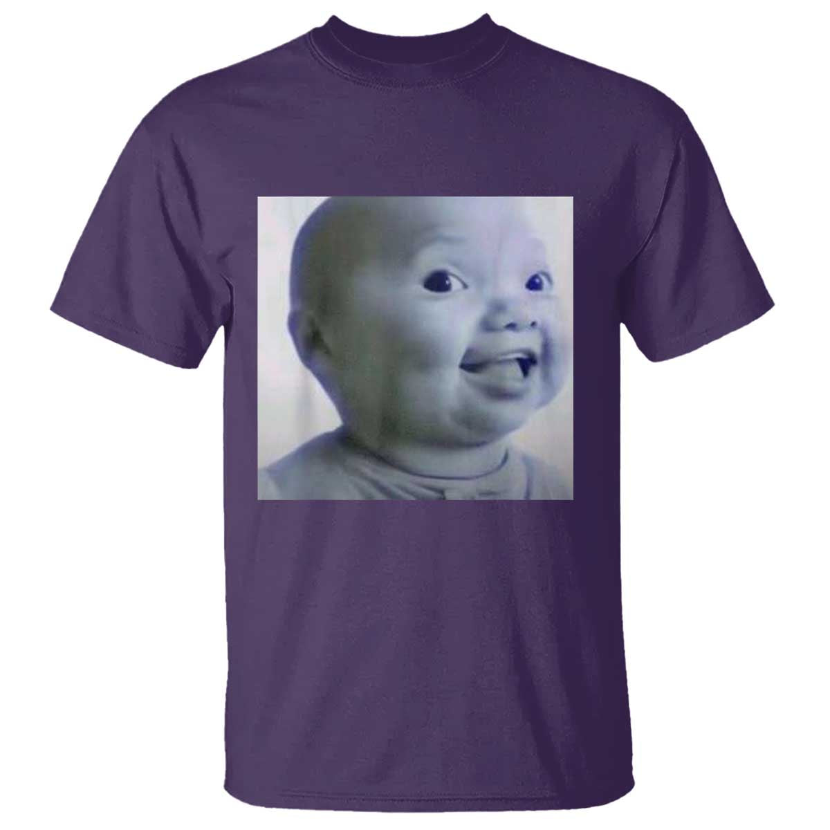 Funny Tuff Baby Side Eye Meme T Shirt Viral AI Niche Baby Face Reaction - Wonder Print Shop