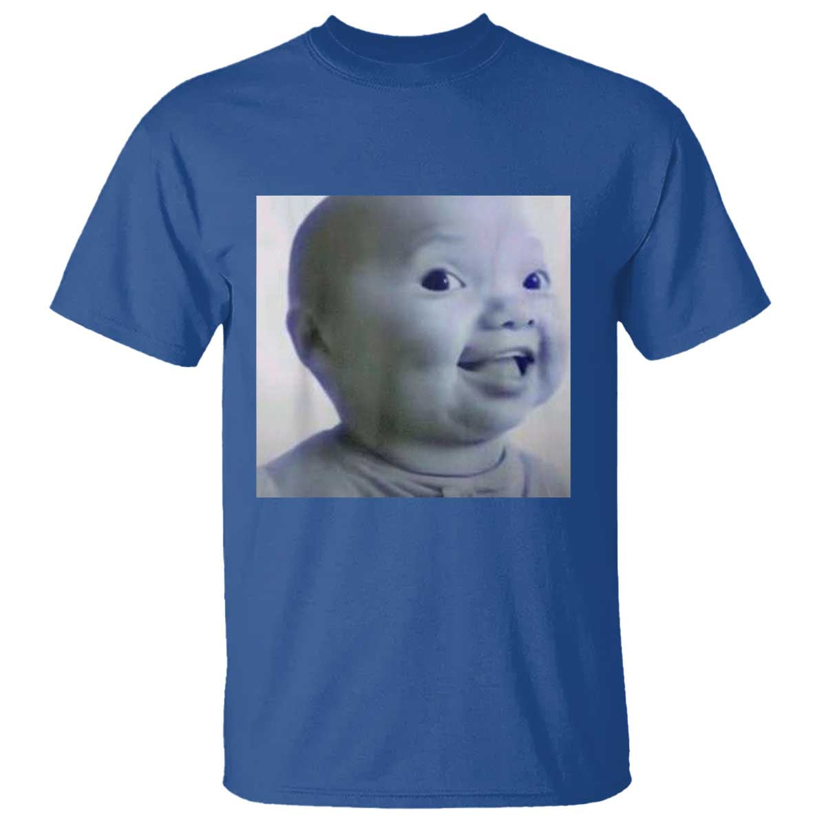 Funny Tuff Baby Side Eye Meme T Shirt Viral AI Niche Baby Face Reaction - Wonder Print Shop