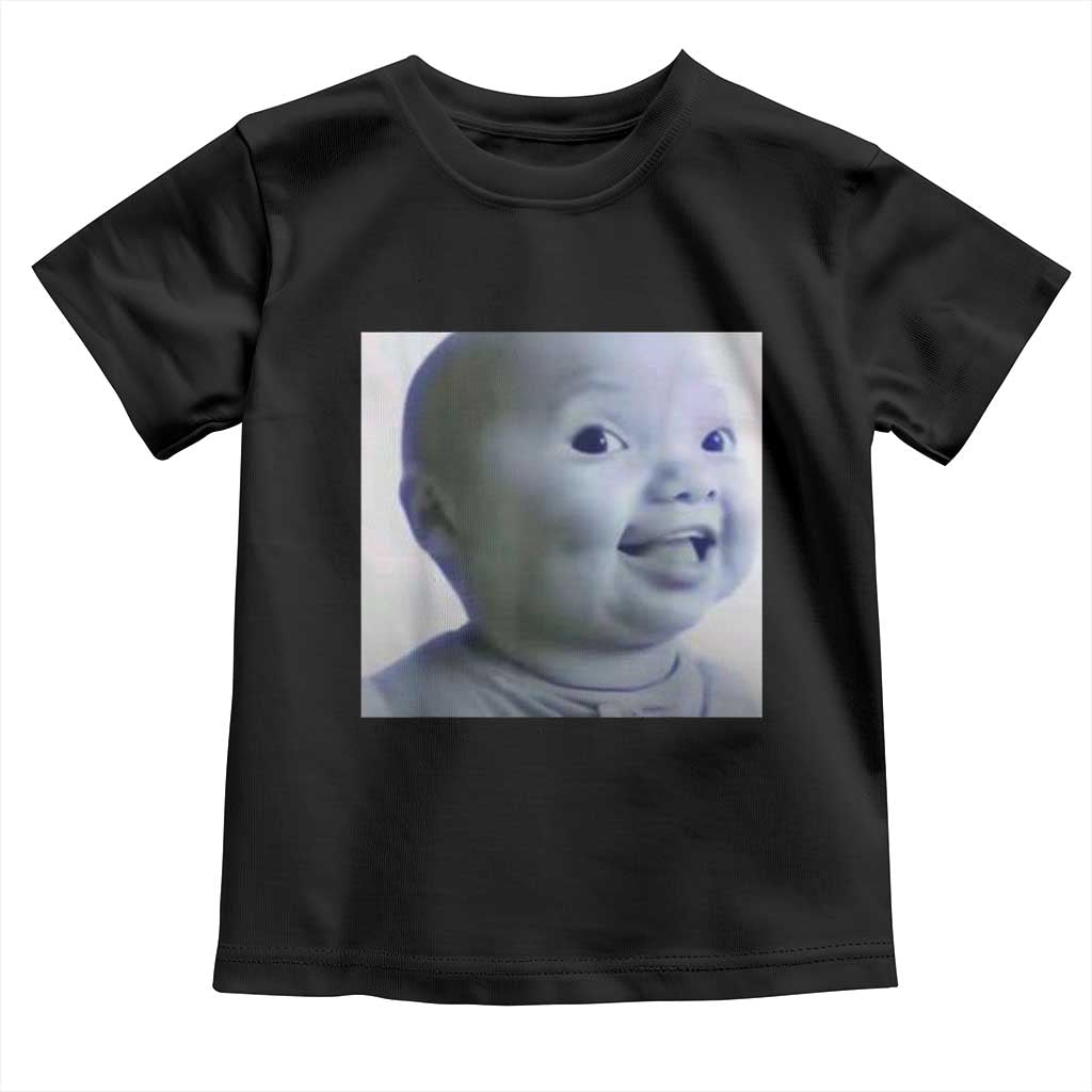 Funny Tuff Baby Side Eye Meme Toddler T Shirt Viral AI Niche Baby Face Reaction - Wonder Print Shop