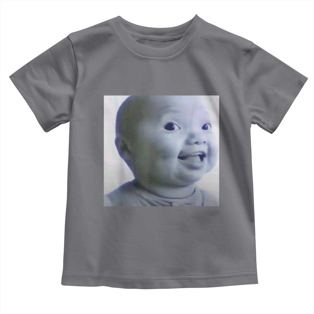 Funny Tuff Baby Side Eye Meme Toddler T Shirt Viral AI Niche Baby Face Reaction - Wonder Print Shop