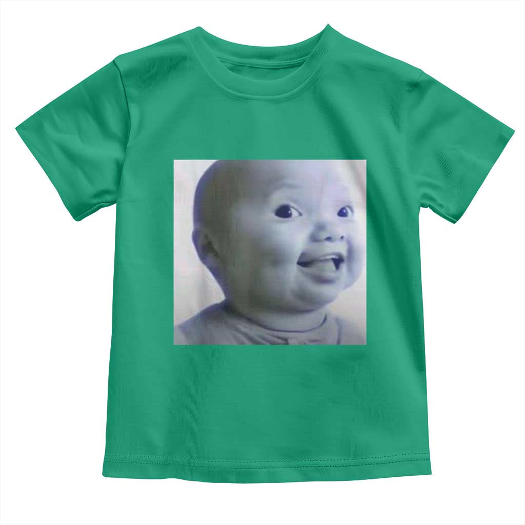 Funny Tuff Baby Side Eye Meme Toddler T Shirt Viral AI Niche Baby Face Reaction - Wonder Print Shop