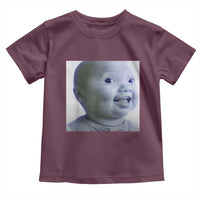 Funny Tuff Baby Side Eye Meme Toddler T Shirt Viral AI Niche Baby Face Reaction - Wonder Print Shop