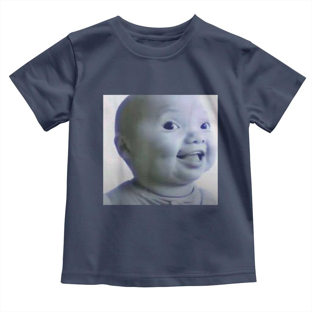 Funny Tuff Baby Side Eye Meme Toddler T Shirt Viral AI Niche Baby Face Reaction - Wonder Print Shop