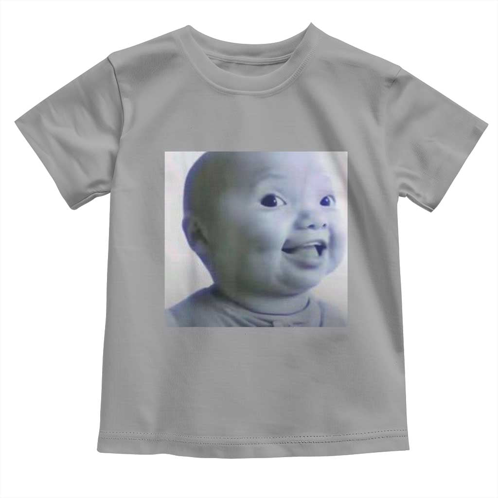 Funny Tuff Baby Side Eye Meme Toddler T Shirt Viral AI Niche Baby Face Reaction - Wonder Print Shop