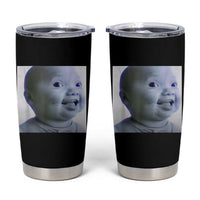 Funny Tuff Baby Side Eye Meme Tumbler Cup Viral AI Niche Baby Face Reaction - Wonder Print Shop