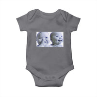 Funny Double Trouble Tuff Baby Meme Baby Onesie Viral AI Niche Baby Holding Laugh Duo Reaction - Wonder Print Shop