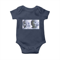 Funny Double Trouble Tuff Baby Meme Baby Onesie Viral AI Niche Baby Holding Laugh Duo Reaction - Wonder Print Shop