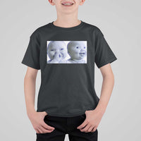 Funny Double Trouble Tuff Baby Meme T Shirt For Kid Viral AI Niche Baby Holding Laugh Duo Reaction - Wonder Print Shop