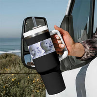 Funny Double Trouble Tuff Baby Meme Tumbler With Handle Viral AI Niche Baby Holding Laugh Duo Reaction - Wonder Print Shop