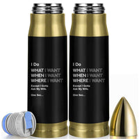 I Do What I Want Except Ask My Wife Bullet Tumbler Funny Married Humor Gag Gift for Husbands - Wonder Print Shop