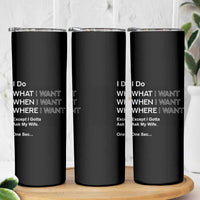 I Do What I Want Except Ask My Wife Skinny Tumbler Funny Married Humor Gag Gift for Husbands - Wonder Print Shop