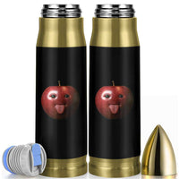Cute Freaky Apple with Tongue Out Bullet Tumbler Funny Goofy AI Fruit Meme - Wonder Print Shop