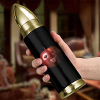 Cute Freaky Apple with Tongue Out Bullet Tumbler Funny Goofy AI Fruit Meme - Wonder Print Shop