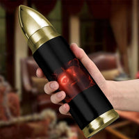 Evil Freaky Apple Meme Bullet Tumbler Creepy Dark AI Fruit Face With Glowing Eyes - Wonder Print Shop