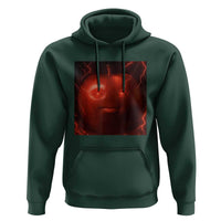 Evil Freaky Apple Meme Hoodie Creepy Dark AI Fruit Face With Glowing Eyes - Wonder Print Shop