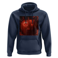 Evil Freaky Apple Meme Hoodie Creepy Dark AI Fruit Face With Glowing Eyes - Wonder Print Shop