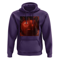 Evil Freaky Apple Meme Hoodie Creepy Dark AI Fruit Face With Glowing Eyes - Wonder Print Shop
