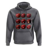 Funny Freaky Apple Faces Meme Graphic Hoodie Surreal Weird AI Fruit Emotions - Wonder Print Shop