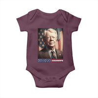 39th President Jimmy Carter Baby Onesie America's Grandpa Presidents' Day USA Flag Vintage