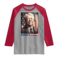 39th President Jimmy Carter Raglan Shirt America's Grandpa Presidents' Day USA Flag Vintage