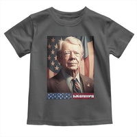 39th President Jimmy Carter Toddler T Shirt America's Grandpa Presidents' Day USA Flag Vintage