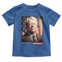 39th President Jimmy Carter Toddler T Shirt America's Grandpa Presidents' Day USA Flag Vintage