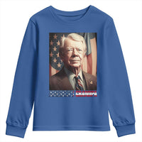 39th President Jimmy Carter Youth Sweatshirt America's Grandpa Presidents' Day USA Flag Vintage