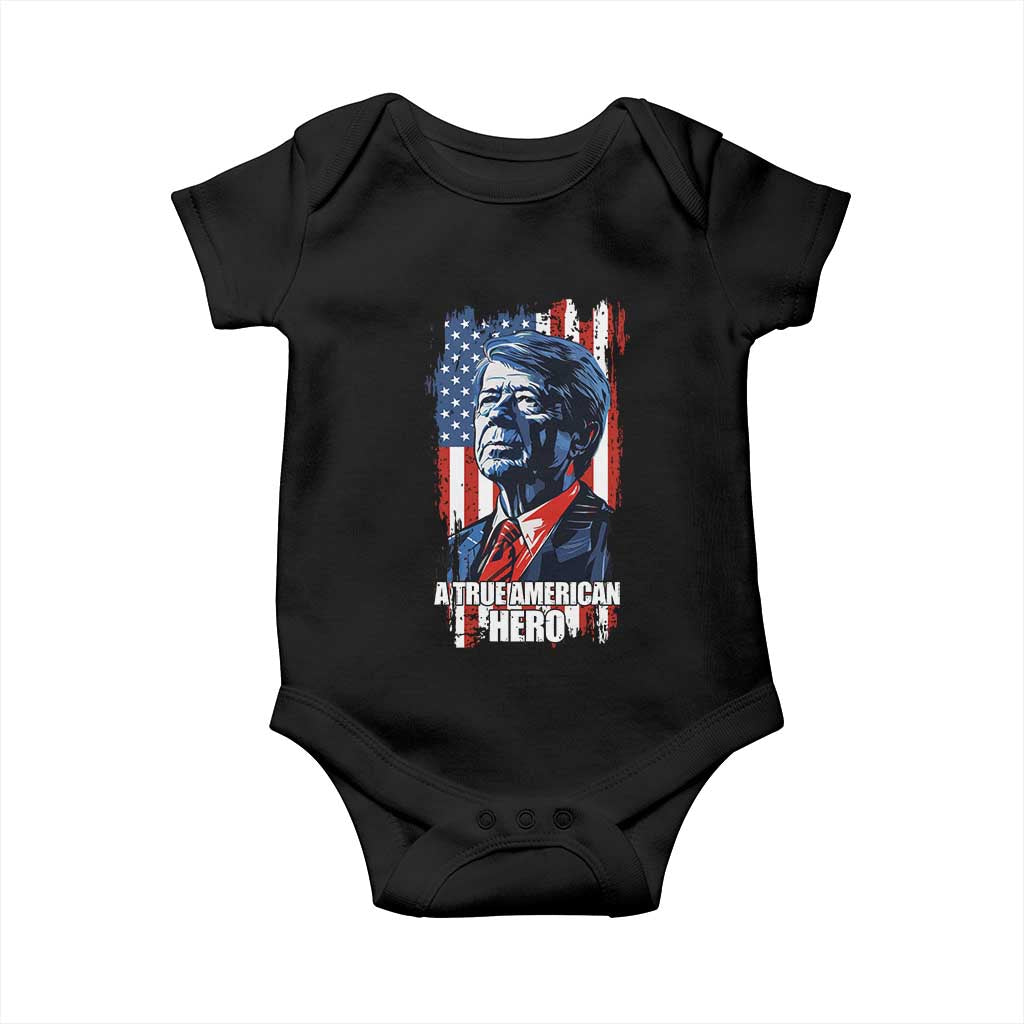 39th President Jimmy Carter Baby Onesie True American Hero US Flag Presidents' Day