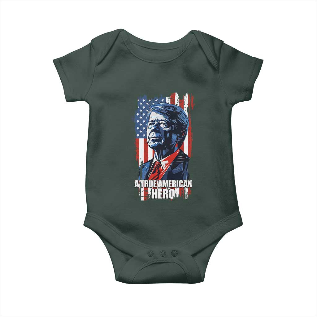 39th President Jimmy Carter Baby Onesie True American Hero US Flag Presidents' Day