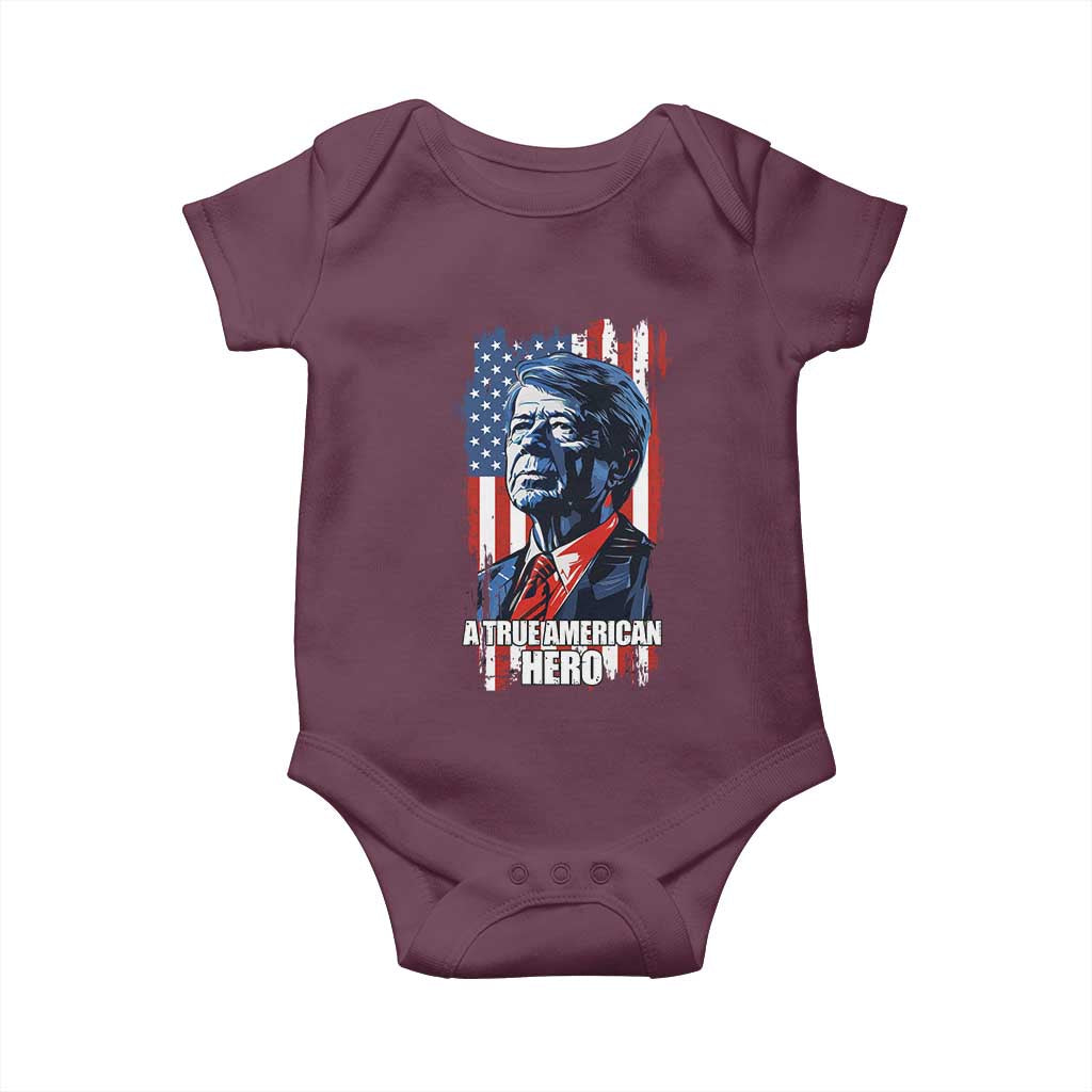 39th President Jimmy Carter Baby Onesie True American Hero US Flag Presidents' Day
