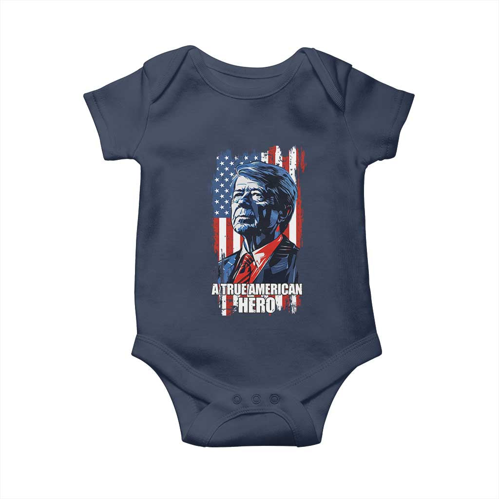 39th President Jimmy Carter Baby Onesie True American Hero US Flag Presidents' Day