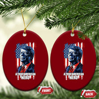 39th President Jimmy Carter Ceramic Ornament True American Hero US Flag Presidents' Day - Wonder Print Shop