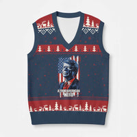 39th President Jimmy Carter V-Neck Knit Sweater Vest True American Hero US Flag Presidents' Day - Wonder Print Shop