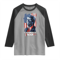 39th President Jimmy Carter Raglan Shirt True American Hero US Flag Presidents' Day