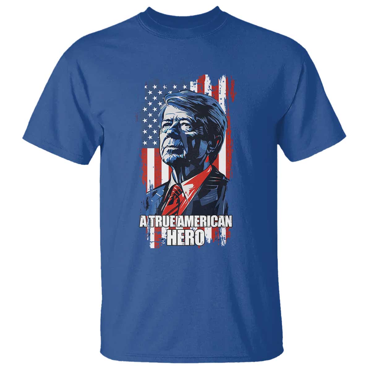 39th President Jimmy Carter T Shirt True American Hero US Flag Presidents' Day