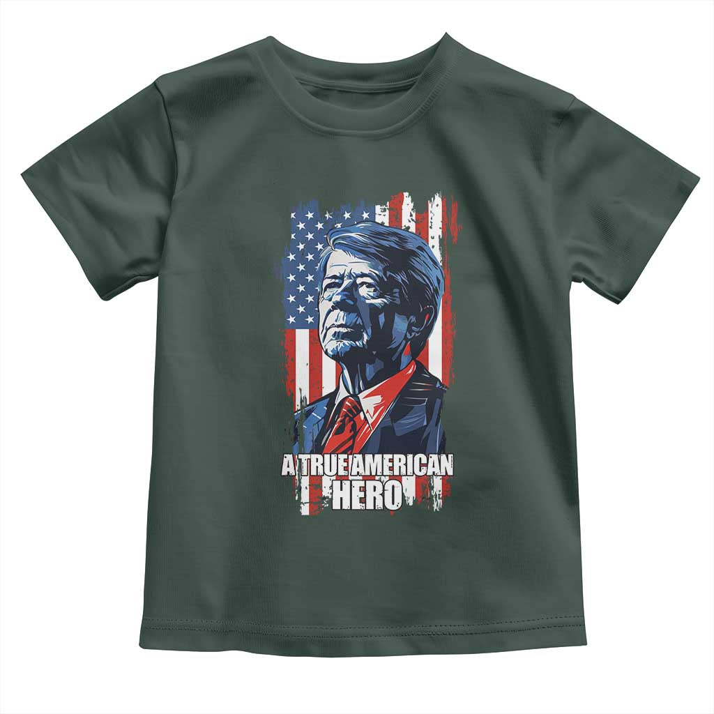 39th President Jimmy Carter Toddler T Shirt True American Hero US Flag Presidents' Day