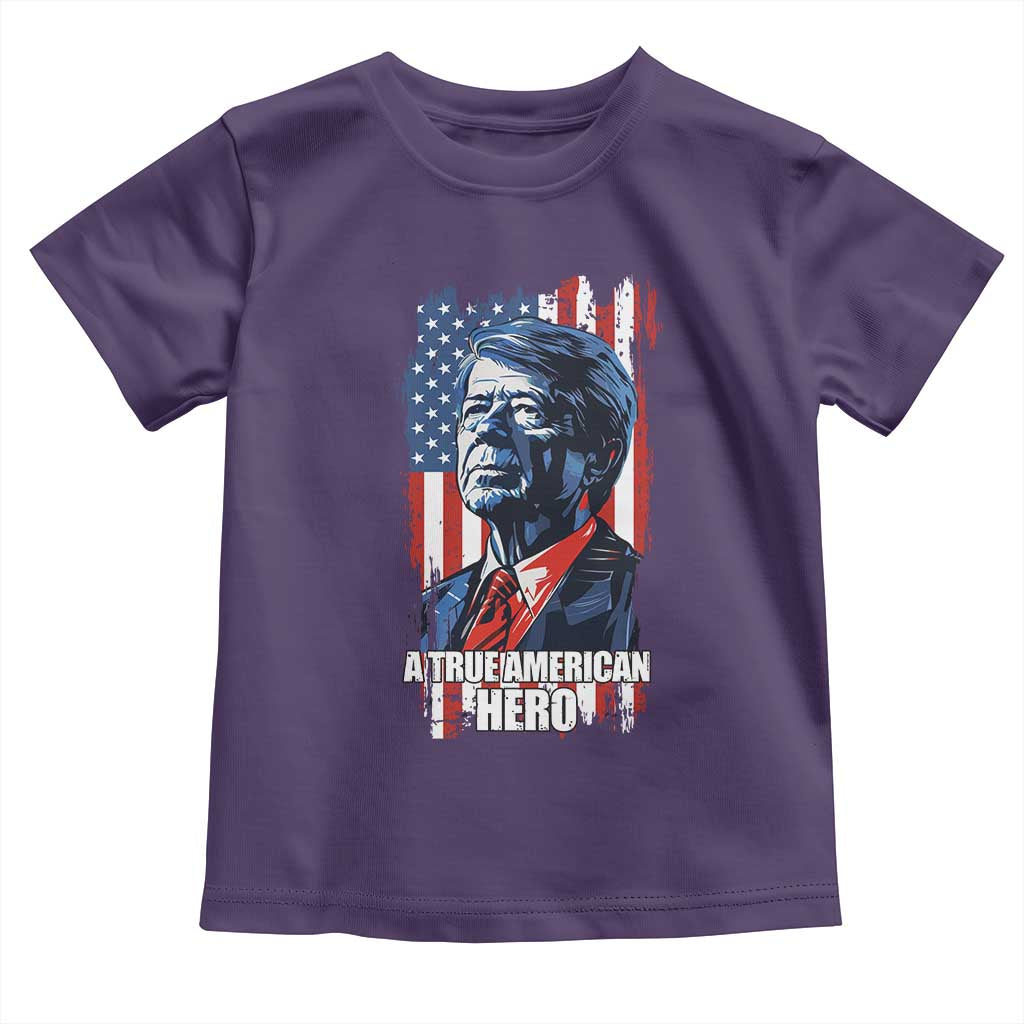39th President Jimmy Carter Toddler T Shirt True American Hero US Flag Presidents' Day