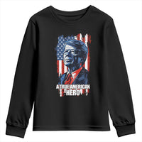 39th President Jimmy Carter Youth Sweatshirt True American Hero US Flag Presidents' Day