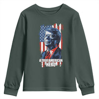 39th President Jimmy Carter Youth Sweatshirt True American Hero US Flag Presidents' Day