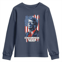 39th President Jimmy Carter Youth Sweatshirt True American Hero US Flag Presidents' Day