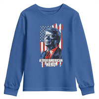 39th President Jimmy Carter Youth Sweatshirt True American Hero US Flag Presidents' Day